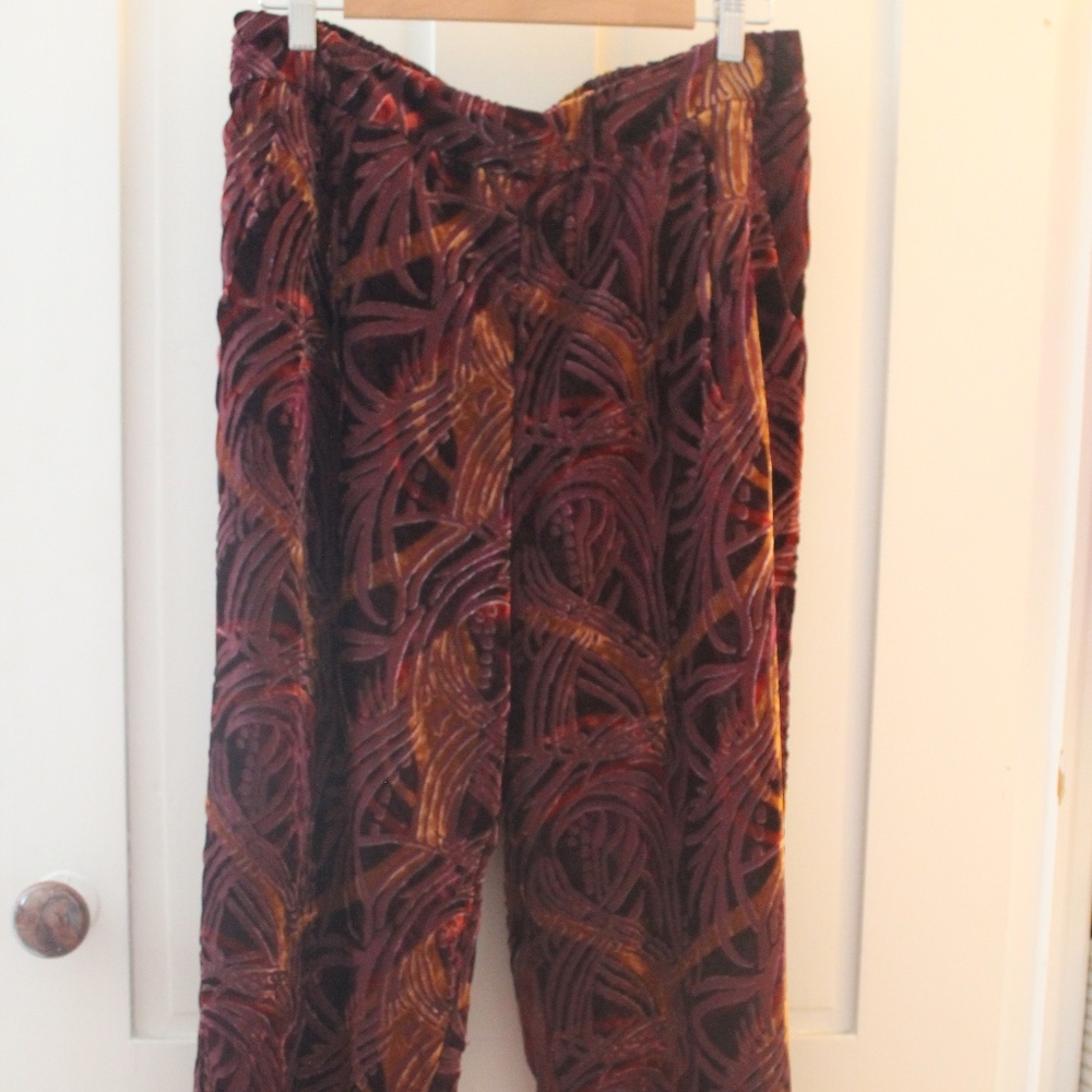 Free People Burnout Velvet Pants